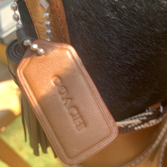 Coach Shearling Boot in Haircalf Black Sienna Sz 8 - Picture 6 of 7